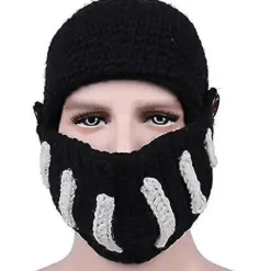 Vinterhattar Stickade Mössor Öron Varma Öronlappar Handgjorda Mode Unika Snygga Vindtäta Nyårshelgfest Mössa Herr Dam><noscript><img width=