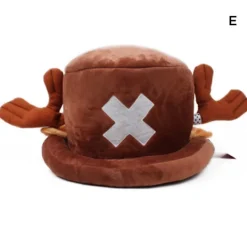 Vinterplysch varm hatt Söt tecknad Tony Tony Chopper Form semesterpresenter för kvinnor flicka D><noscript><img width=