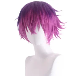 Virtuell värd för vtuber Rainbow Club Uki Violeta cosplay-peruk><noscript><img width=