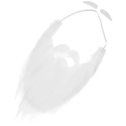 Vit Falsk Mustasch Skägg för Jul Utklädnad 2 Set Kreativ Kostym 28X22CM> Tillbehör