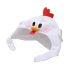 Vit Hatt Bekväm Plysch Söta Kyckling Utseende Varm Hatt För Shopping> Huvudbonader