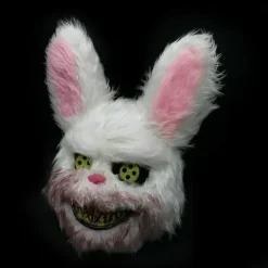 Galaxy Vit Kanin Mask Blodig Läskig Skrämmande för Halloween Fest Kostymer Cosplay><noscript><img width=