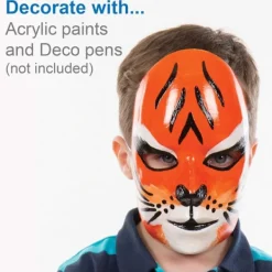 Vita plastmasker för personlig anpassning - s Ren vit kreativ mask (kvinnor)><noscript><img width=