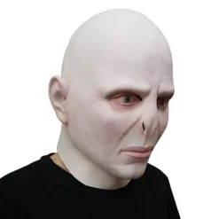 FMYSJ Voldemort Mask Demon Läskig Halloween Mask Realistisk Latex Mask Helmask Cosplay Rekvisita för Vuxna (FMY)><noscript><img width=