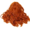FMYSJ Värmetålig Peruk Mjuk Versatil Orange Lockig Peruk med Luftlugg för Halloween Konserter Temafester Bröllop Dejter (FMY)> Peruker