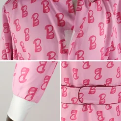 Vuxen Barbie Outfit för Män Ken Cosplay Kostymer Rosa Overall L><noscript><img width=