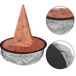 Vuxen Barn Halloween Häxhattar Maskerad Trollkarlshatt Cosplay Kostymtillbehör Halloweenfest Fancy Dress Dekor><noscript><img width=