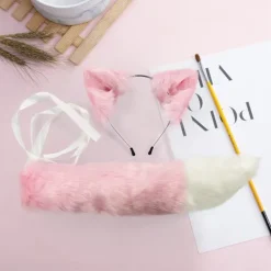 Vuxen Barn Simulation Plysch Varg för Kattöron Hårband Bandana med Pälsig Lång Svans Set Anime Cosplay Kostym Rekvisita Halloween Maskerad Tillbehör | Fyndiq><noscript><img width=