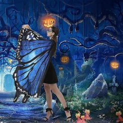 Vuxen Cosplay Fjärilssjal Vingar Roterande Festdans[qb]><noscript><img width=