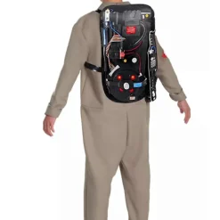 Vuxen Ghostbusters Halloween-kostym, Deluxe Ghostbusters Jumpsuit för Män, Ghostbusters Proton Pack> Tillbehör