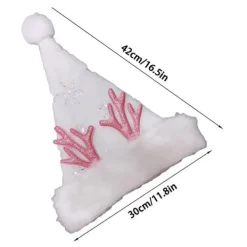 WAIDFU Vuxen Glitter Snöflinga Broderad Jultomtehatt> Huvudbonader