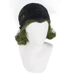 FMYSJ Vuxen Män Joker Peruk Halloween Cosplay Kort Vågigt Hår Grön (FMY)><noscript><img width=