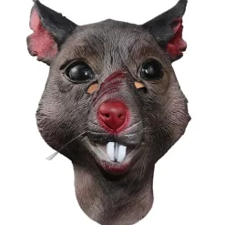 Vuxen Ny Mutant Råtta Huvud Djur Maskerad Mask Splinter Halloween Mus Mask Brun> Masker