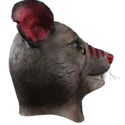 Vuxen Ny Mutant Råtta Huvud Djur Maskerad Mask Splinter Halloween Mus Mask Brun><noscript><img width=