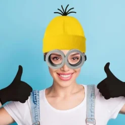 Vuxna Barn Cosplay Minions Kostym Hatt Handskar Glasögon Maskerad Jul Ett Set (Glasögon){ee} Ett Set (Glasögon) One Size | Fyndiq><noscript><img width=