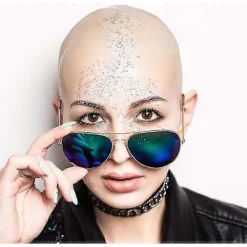 Vuxna Tonåringar Flintskalliga Mössor Smink Latex Flintskalligt Huvud Peruk Mössa Kostymtillbehör><noscript><img width=