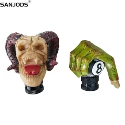 Generic Växelspaksknopp Skalle Automatisk Personlig Modifiering Spak Växelspak Universal Manuell Huvudspak Bil Delar-Typ 409> Huvudbonader