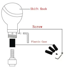 Generic Växelspaksknopp Skalle Automatisk Personlig Modifiering Spak Växelspak Universal Manuell Huvudspak Bil Delar-Typ 409><noscript><img width=