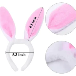 WABJTAM2 Pack Kaninhuvudband Öron Hårband Plysch Rosa><noscript><img width=