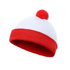 Fww Wally Hatt Rolig Waldo Röd Vit Stickad Hatt För Jul Halloween Cosplay Rekvisita Trevliga Julklappar Genomsnittlig Storlek> Huvudbonader