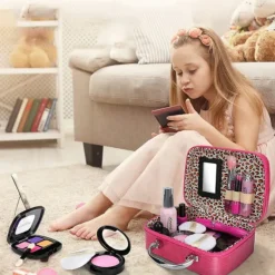 Washable Kids Makeup Toy Set with Cosmetic Bag> Smink