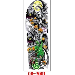 Waterproof Full Arm Tattoo Stickers Full Arm Tattoo Stickers 5 Pieces Baoji En Vedette> Smink
