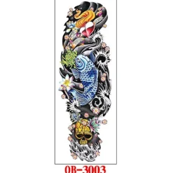 Waterproof Full Arm Tattoo Stickers Full Arm Tattoo Stickers 5 Pieces Baoji En Vedette><noscript><img width=
