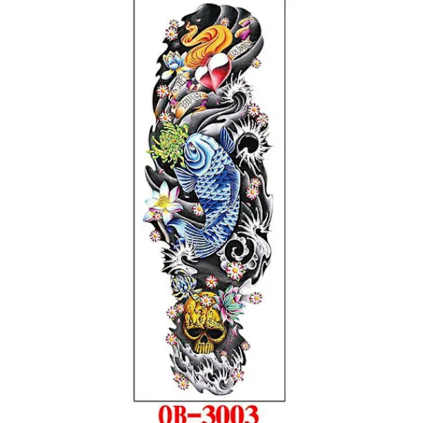 Waterproof Full Arm Tattoo Stickers Full Arm Tattoo Stickers 5 Pieces Baoji En Vedette> Smink