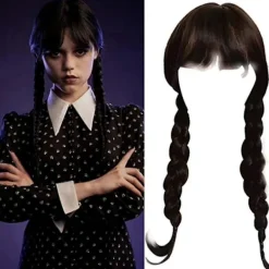 FMYSJ Wednesday Addams Peruk Med Peruknät Peruker För Wednesday (FMY)> Peruker