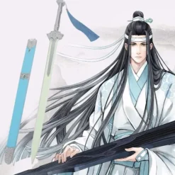 Wei Wuxian/Lan Wangji Cosplay Kostymer Antik Mo Dao Zu Shi Grandmaster of Demonic Cultivation Halloween Kostym Peruker C89K223 L PL-546 Wei Wuxian><noscript><img width=