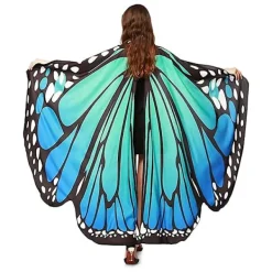 Women Halloween Party Butterfly Wings Shawl Compatible With Girls Adult Festival Costume Wear Dress Up Cape> Tillbehör