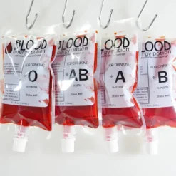 Jettbuying 10x Halloween Cosplay Dryckespåsar Blodpåse Rekvisita Zombie Bever One Size> Tillbehör