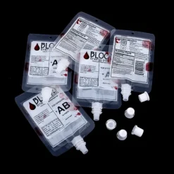 Jettbuying 10x Halloween Cosplay Dryckespåsar Blodpåse Rekvisita Zombie Bever One Size><noscript><img width=