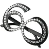 2X 60-års Glitter Diamant Födelsedagsfest Åldersglasögon Nyhet Glasögon Maskerad> Tillbehör