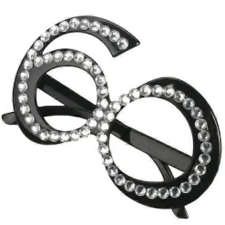 2X 60-års Glitter Diamant Födelsedagsfest Åldersglasögon Nyhet Glasögon Maskerad> Tillbehör