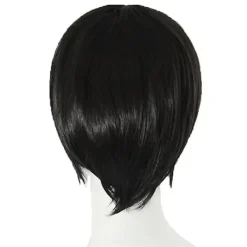 {XJ} Pojkar/Mäns Kylin Svart Hårfärg Peruk Män Manlig Svart Kort Anime Cosplay><noscript><img width=