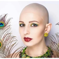 【xj】4 st Sminkskalliga mössor för vuxna tonåringar (2 mössor + 2 hårnät)> Peruker