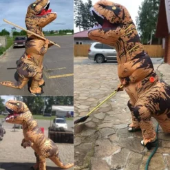 {xjxj} Uppblåsbar Kostym Vuxen Uppblåsbar Dinosauriekostym T rex Kostym för Vuxna><noscript><img width=