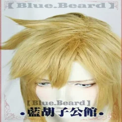 Zelda: Breath Of The Wild Link Cosplay Peruk Kort Gyllene Hästsvans Värmetålig Hårperuk + Peruknät><noscript><img width=