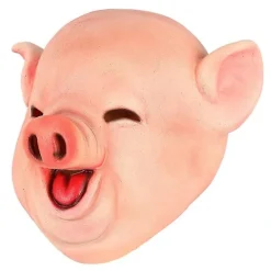 Zodiak Djur Kyckling Häst Hund Gris Tigerhuvud Kanin Mask Latex Kostym Halloween Mask Rekvisita stil 13[CO]><noscript><img width=