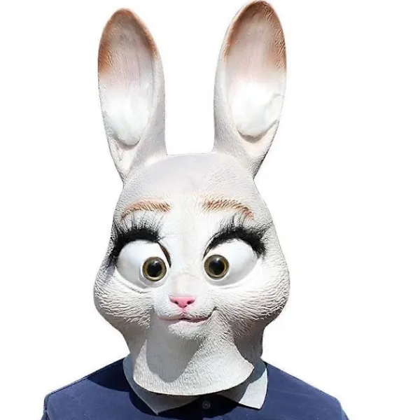 Zootropolis Judy Hopps Kaninmask, Cosplay Party Rekvisita, Tecknad Figur Halloween Kostymmask> Masker