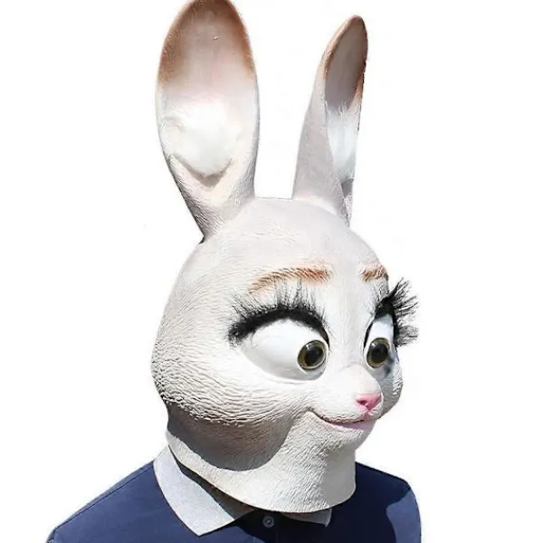 Zootropolis Judy Hopps Kaninmask, Cosplay Party Rekvisita, Tecknad Figur Halloween Kostymmask> Masker